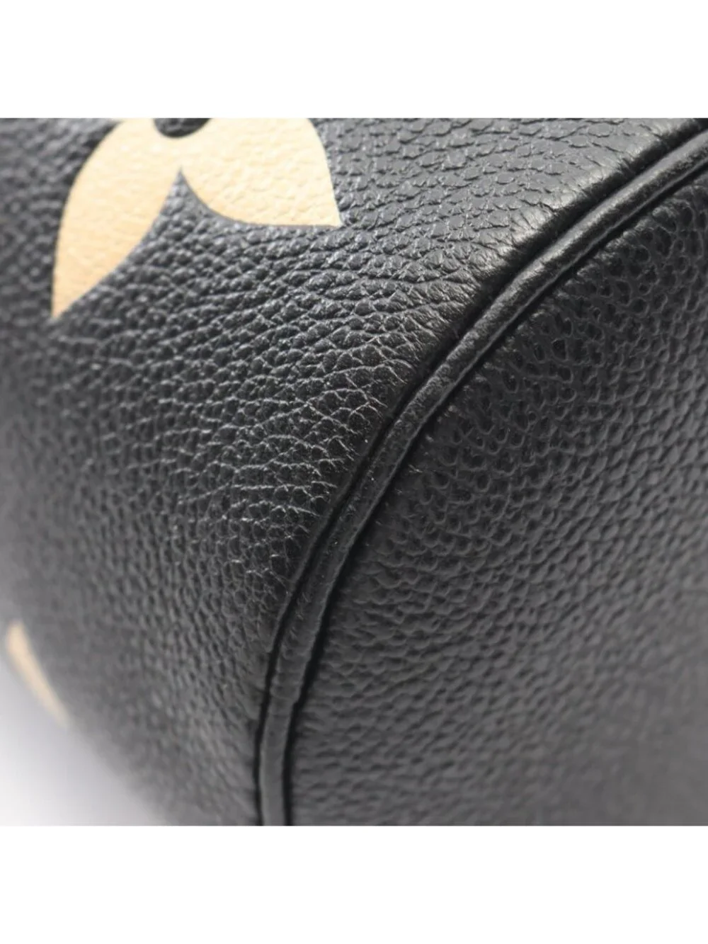 Louis Vuitton Handbag Papillon BB 2-Way Black Beige Leather